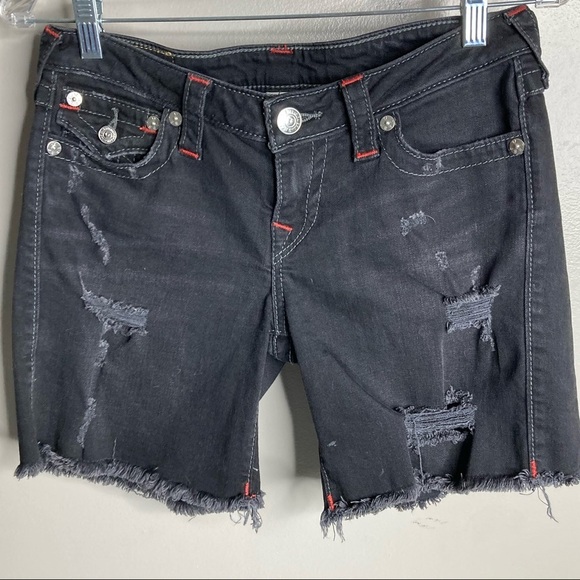 True Religion Mid Cut-Off Short - Picture 1 of 5
